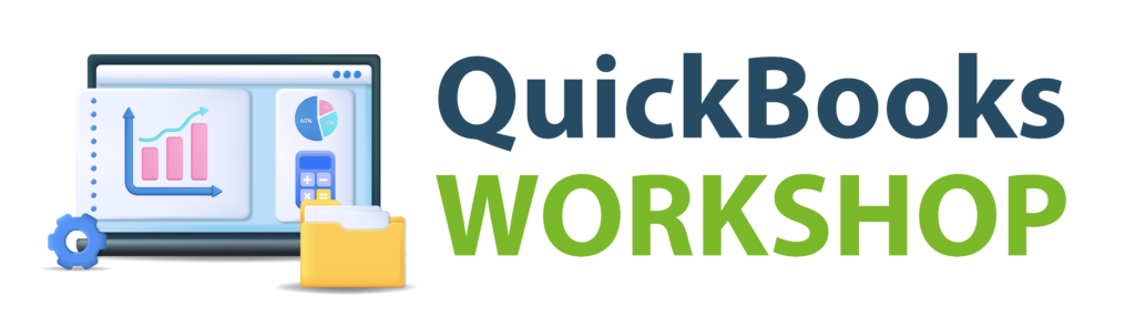 Quickbooks workshop logo with a phone and a tablet.